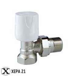 Вентил радиаторен ъглов 1/2" x 1/2"- LUXOR