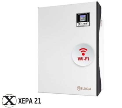 Стенен конвектор, kW 0.5, Wi-fi, Бял -  Eldom Galant 