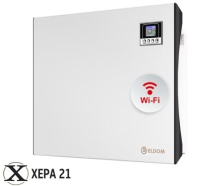 Стенен конвектор, kW 1, Wi-fi, Бял - Eldom Galant 