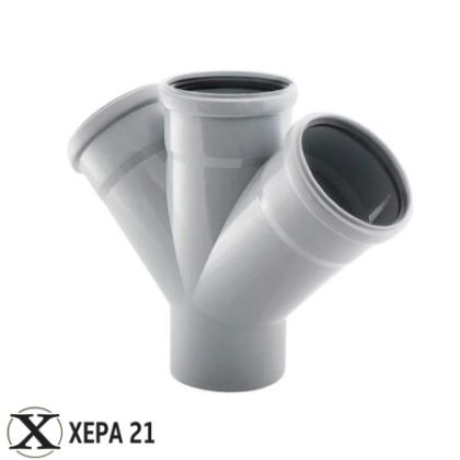 ППК двоен разклонител 45° - Ф110/110/110 