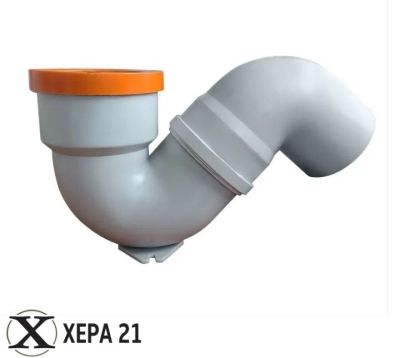 PVC S-сифон 87° - Ф110/110 