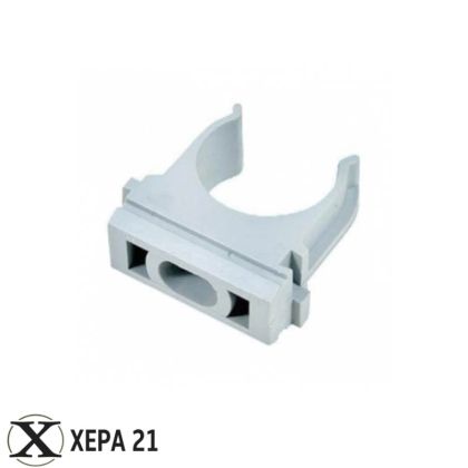 Скоба за кондензна тръба – бяла ф32 