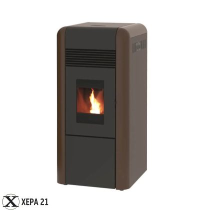 Пелетна Камина DINO 17 - кафяво 