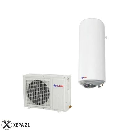 Термопомпен бойлер ЕЛДОМ 120л - HPWH120I Неръждаем водосъдържател 