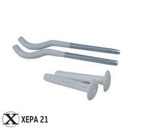 Конзоли с дюбел за алуминиев радиатор комплект 9 x 190