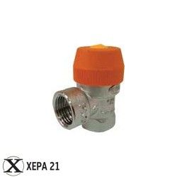 Предпазен мембранен клапан за слънчева система 1/2''F x 1/2''F- 6.0 bar 