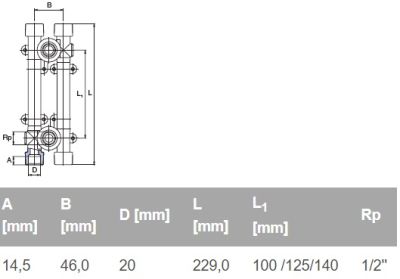 ППР универсален комплект за батерия Ø20 х 1/2"