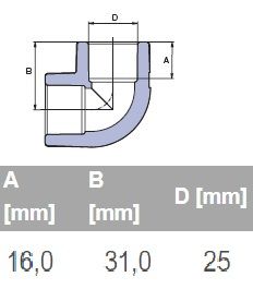 ППР КОЛЯНО 90° Ø25