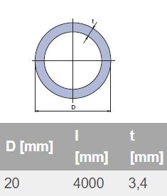 ППР тръба PN20 за топла и студена вода Ø20