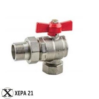 Сферичен кран ъглов с холендър 3/4" - BEST 