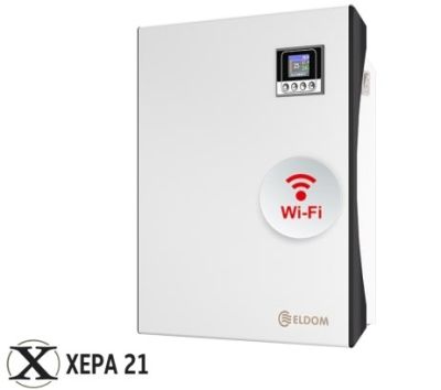 Стенен конвектор, kW 0.5, Wi-fi, Бял -  Eldom Galant 