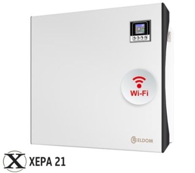 Стенен конвектор, kW 1, Wi-fi, Бял - Eldom Galant 