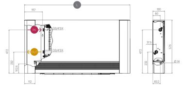 Вентилаторен конвектор Innova Airleaf SL 200 бял + touch управление - Innova