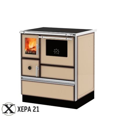 Готварска печка на твърдо гориво DOMINANT 70 капучино - ALFA PLAM 