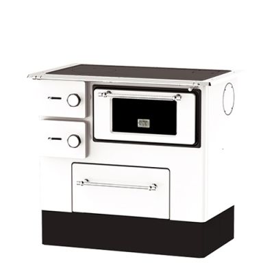 Готварска печка на твърдо гориво REGULAR 46 ELEGANT бяла - ALFA PLAM 