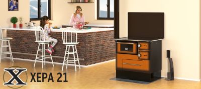 Готварска печка на твърдо гориво REGULAR 46 DE LUX - ALFA PLAM 