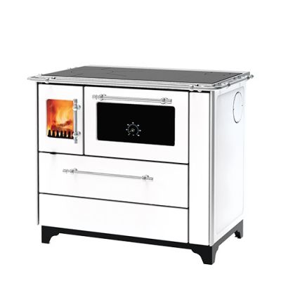 Готварска печка на твърдо гориво DONNA 90 бяла - ALFA PLAM 