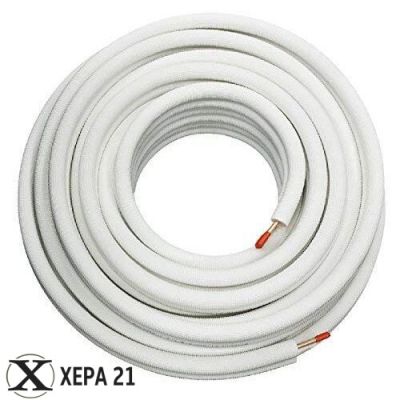 Медна тръба за климатизация С ИЗОЛАЦИЯ - кангали x 50 л.м. - 1/4" - 6.35x0.8