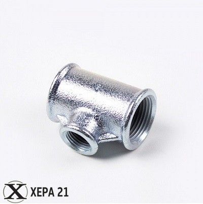 Тройник редуктивен поцинкован 1 1/4"х 1/2"х 1 1/4" 