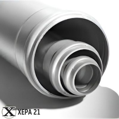 PVC Тръба Ф50 х 2.0 - муфирана сива VALDOM - 0.50 м/бр. 