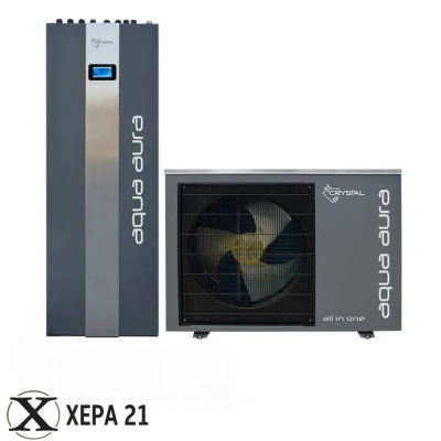 Инверторна термопомпа въздух-вода Crystal Aqua Aura II 6S All-In-One 250, монофазна 