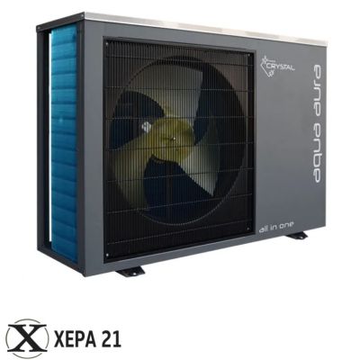 Инверторна термопомпа въздух-вода Crystal Aqua Aura II 6S All-In-One 250, монофазна 