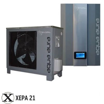 Инверторна термопомпа въздух-вода Crystal Aqua Aura II 19S, 19 kW трифазна 