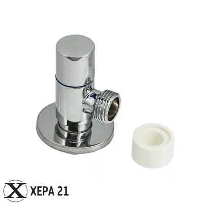 Хромиран ъглов кран ALTO 1/2" x 3/8" с обикновен механизъм 