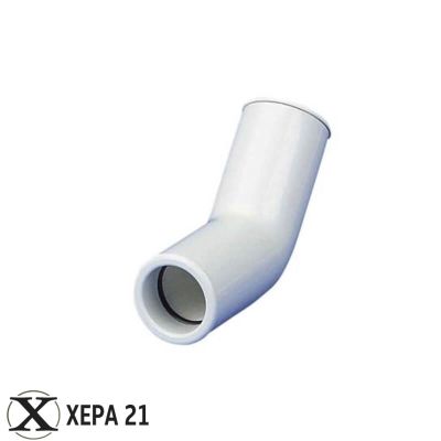 Коляно 45° за кондензна тръба ф21 - бяло 