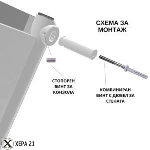 Дизайнерски радиатори Art CUSTOM 500/1600- 1114W