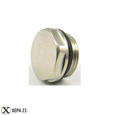 Тапа с уплътнителен О-пръстен - хромирана 1/2"