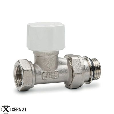 Вентил радиаторен за терморегулатор прав 1/2" М х 24*19- LUXOR