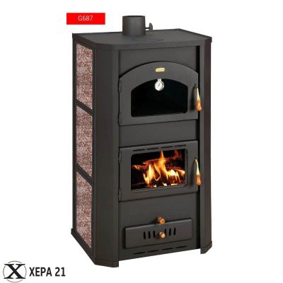 Камина с фурна на дърва с водна риза Прити FG W20