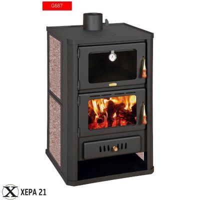 Камина с фурна на дърва с водна риза Прити FG W15