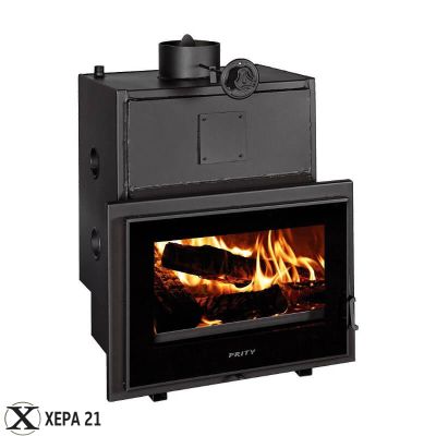 Камина за вграждане на дърва с водна риза Прити P W28 TV 