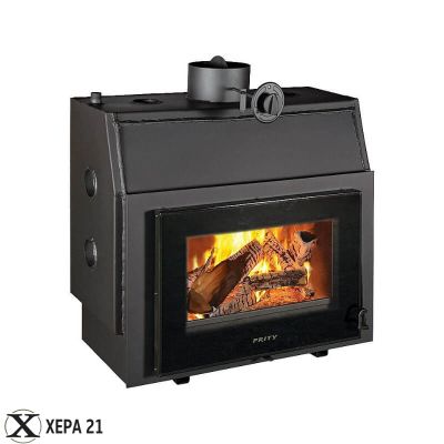 Камина за вграждане на дърва с водна риза Прити P W18 TV 