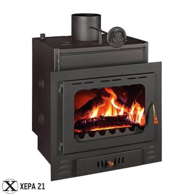 Камина за вграждане на дърва с водна риза Прити G W18 