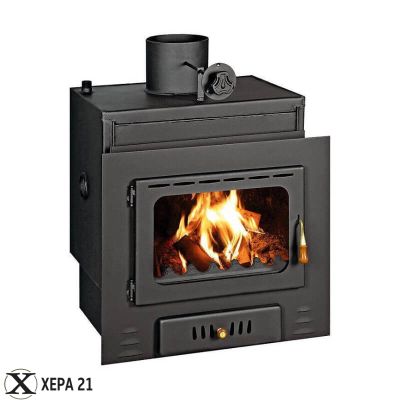 Камина за вграждане на дърва с водна риза Прити M W18 