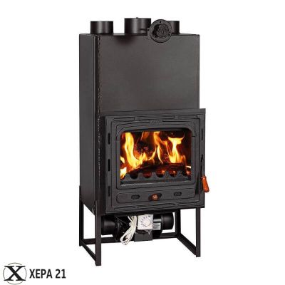 Камина за вграждане на дърва с въздуховоди Прити CM2F 