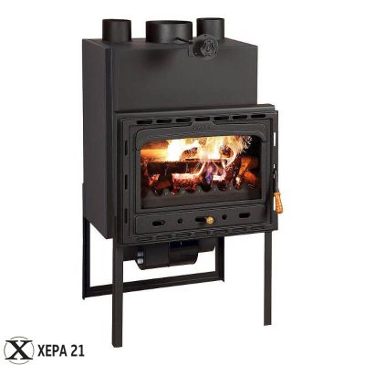 Камина за вграждане на дърва с въздуховоди Прити CF 