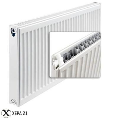 Детайл на панелен радиатор Comrad тип 22 - конструкция и свързване 