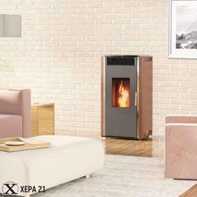 Суха Пелетна Камина LUCA 12 златисто