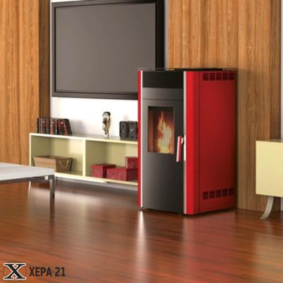 Суха Пелетна Камина LUCA S8 червена