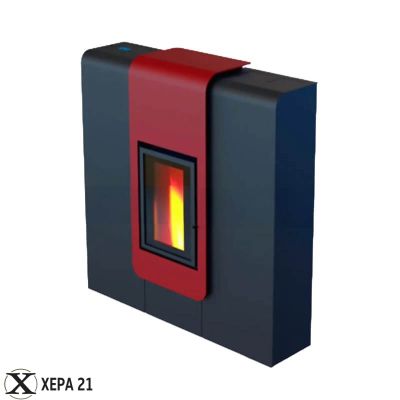 Пелетна Камина XILA IDRO 18 – CALUX PREMIUM БОРДО 