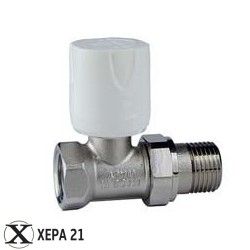 Вентил радиаторен прав 3/4" x 3/4"- LUXOR