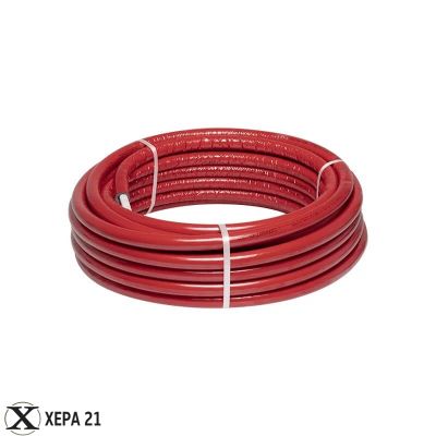 Многослойна тръба PЕx/Al/PЕx с изолация- APE (ЧЕРВЕНА) ф 16*2- 100м. 