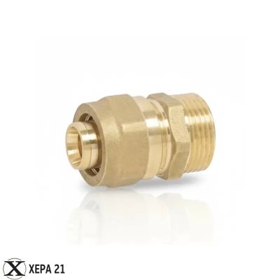 Адаптор МЪЖКИ Ф 20 х 1/2" за тръба с алуминиева вложка- APE 